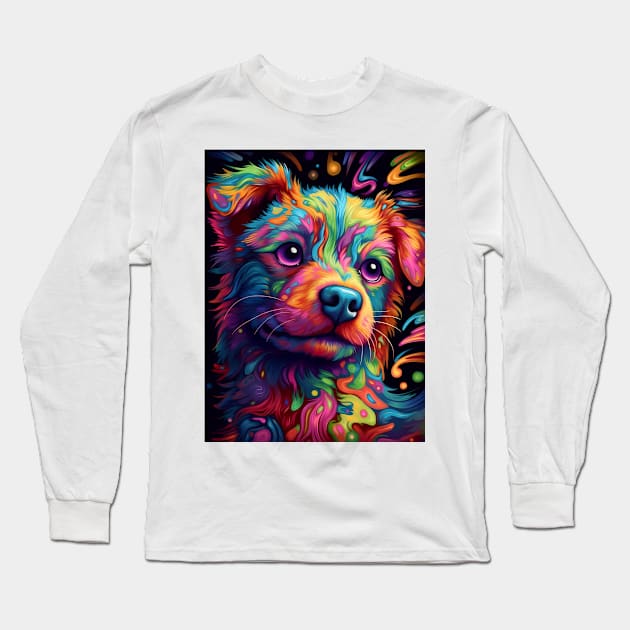 Cute little beautiful puppy. Long Sleeve T-Shirt by osadchyii